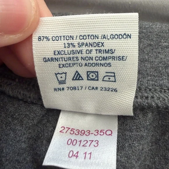 VS Gray Fold-Over Waist Polka Dot Yoga Pants - Picture 6 of 9